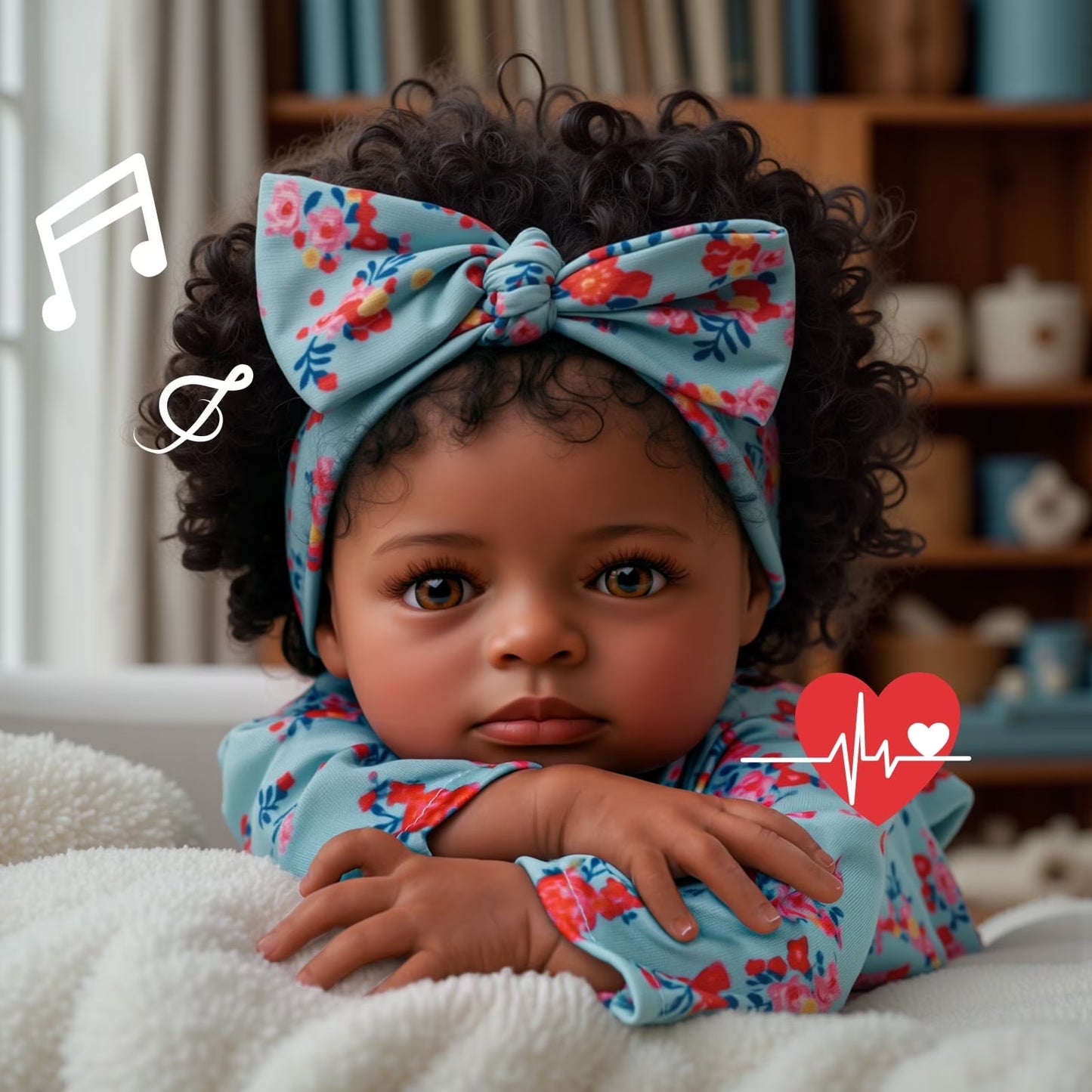 RSG 20 Inch Lifelike Reborn Baby Dolls Newborn Baby Dolls Handmade Real Life Toddler Dolls with Clothes Accessories for Kids Age 3+