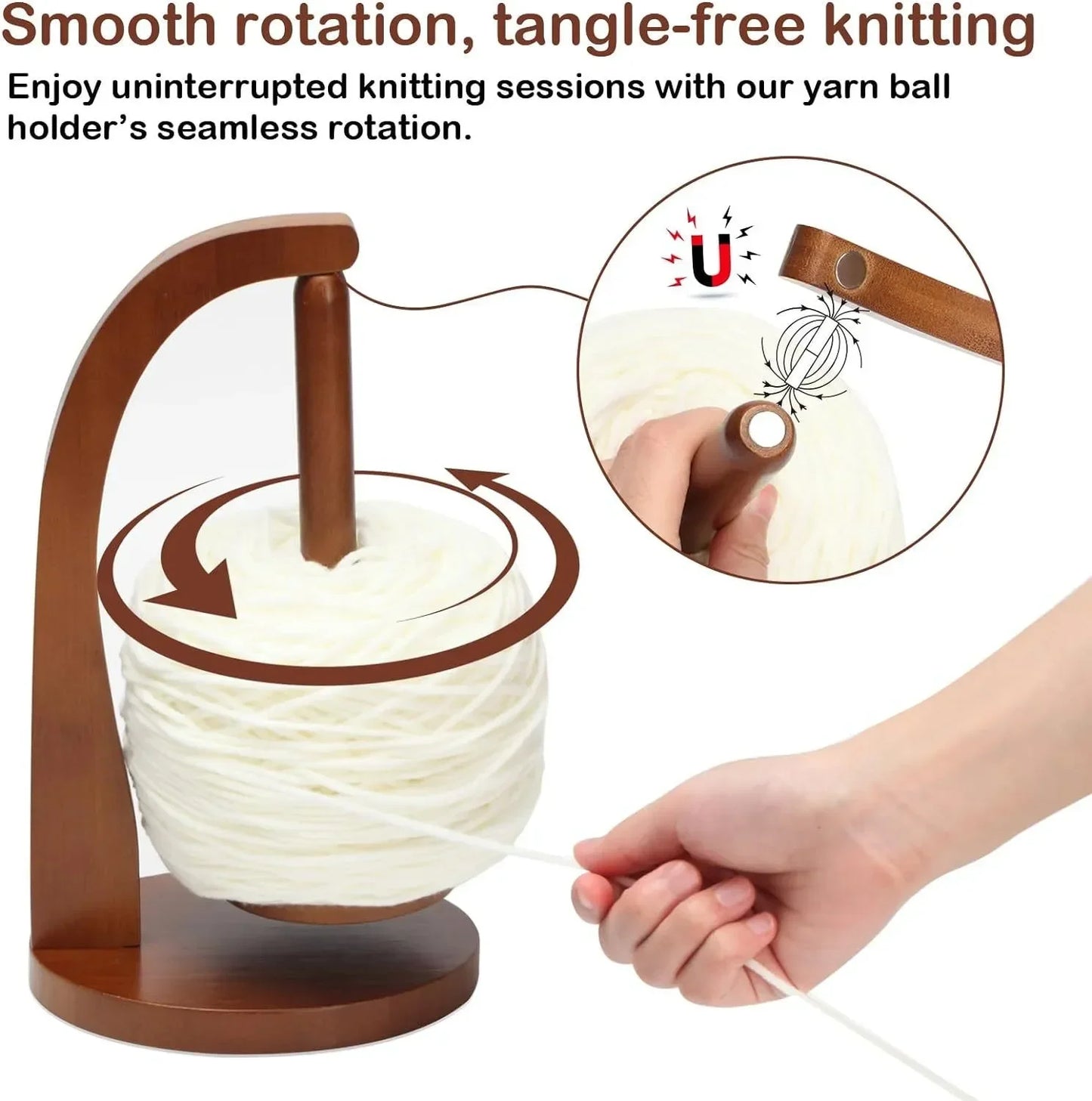 FloatSpin™ Levitating Yarn Holder 🧲🧶
