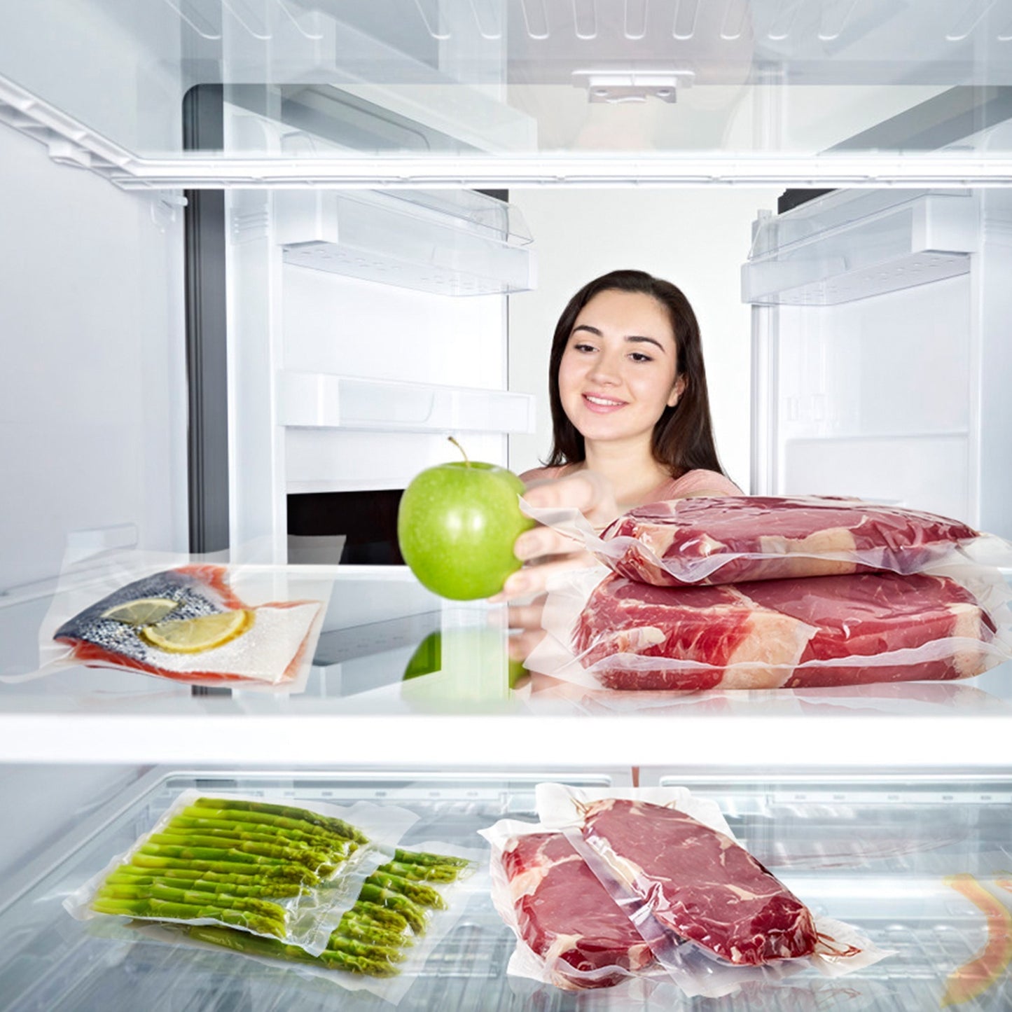 Electric Vacuum Sealer Machine Household Automatic Food Vacuum Sealer Quick Sealing System Machine For Food Dry Moist Food