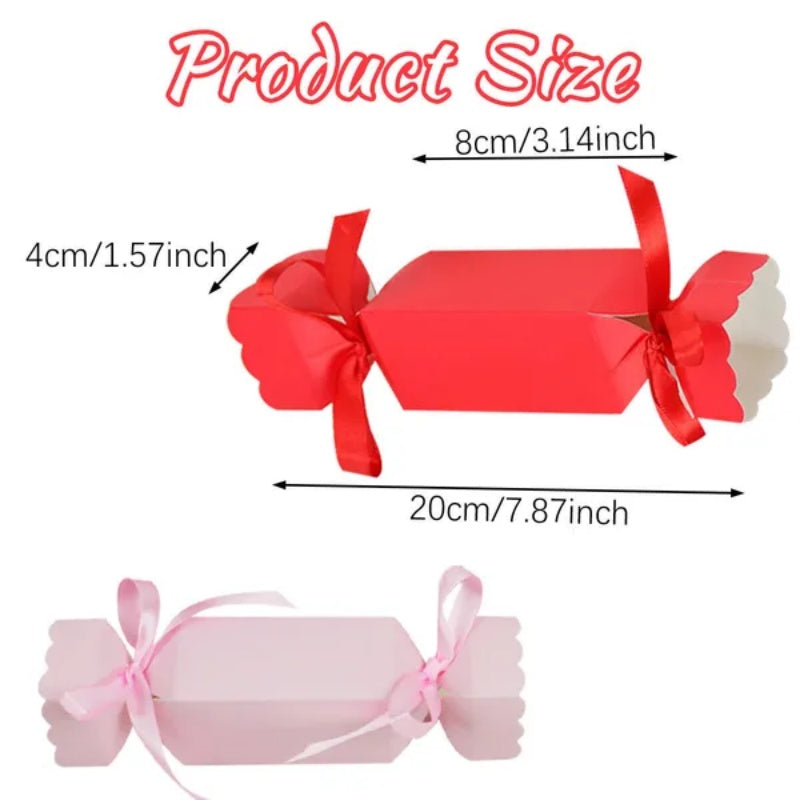 40Pcs Wedding Party Treat Boxes Small Red Candy Shaped Gift Boxes
