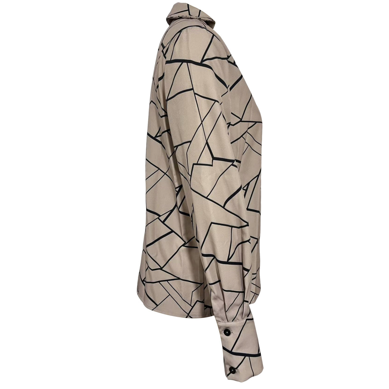 Ladies' New Fashionable Commuting Elegant And Comfortable Slim Fit Striped Collar Top Shirt