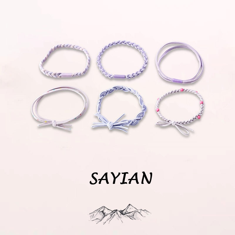 6 Pcs Scrunchies - Soft, Stretchy, And Detachable Hair Ties For Ponytails, Hair Elastics, Spiral Hair Ring, And Cute Hair Accessories - Perfect For Girls And Women