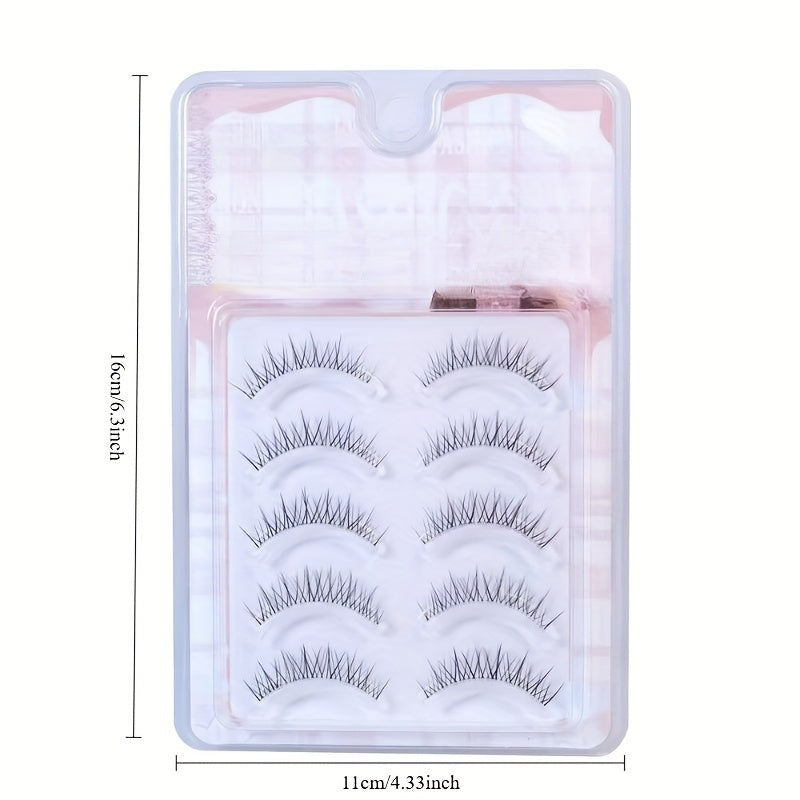 AB15 Hair Flu Thick False Eyelashes Comic Eye Very Thin Natural Stem Curl Feeling