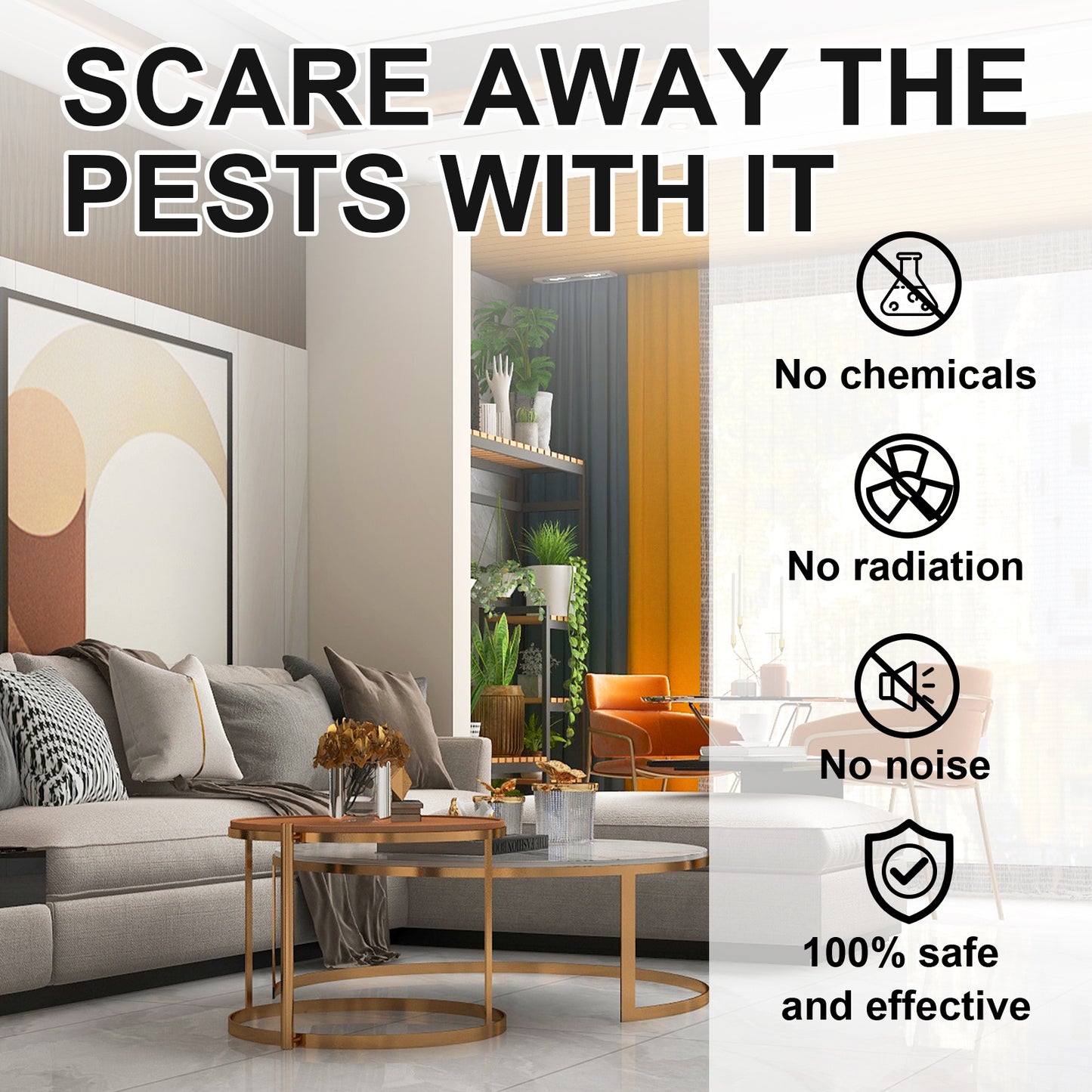 Jue-Fish Ultrasonic Pest Repeller, Mosquito Repellent Household Mosquito Repellent Cockroach Repellent Mouse Repellent Plug-In Intelligent Night Light - EBS PLATFORM INC.