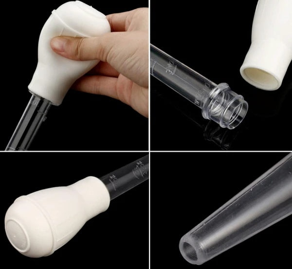 2 PCS Meat & Poultry Baster Heat Resistant BPA Free Turkey Syringe Flavor 30ML - EBS PLATFORM INC.