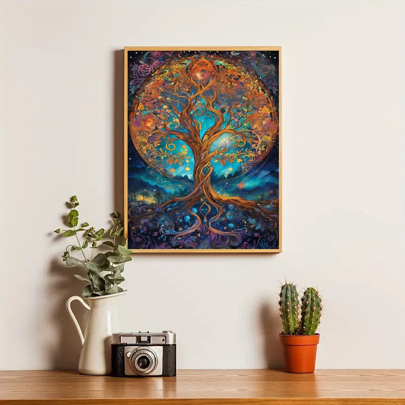 5DDIY Diamond Painting Set - Full Diamond Round Water Diamond Art, Sparkling Mosaic Handmade Home Decoration, Including Durable Canvas And Tools