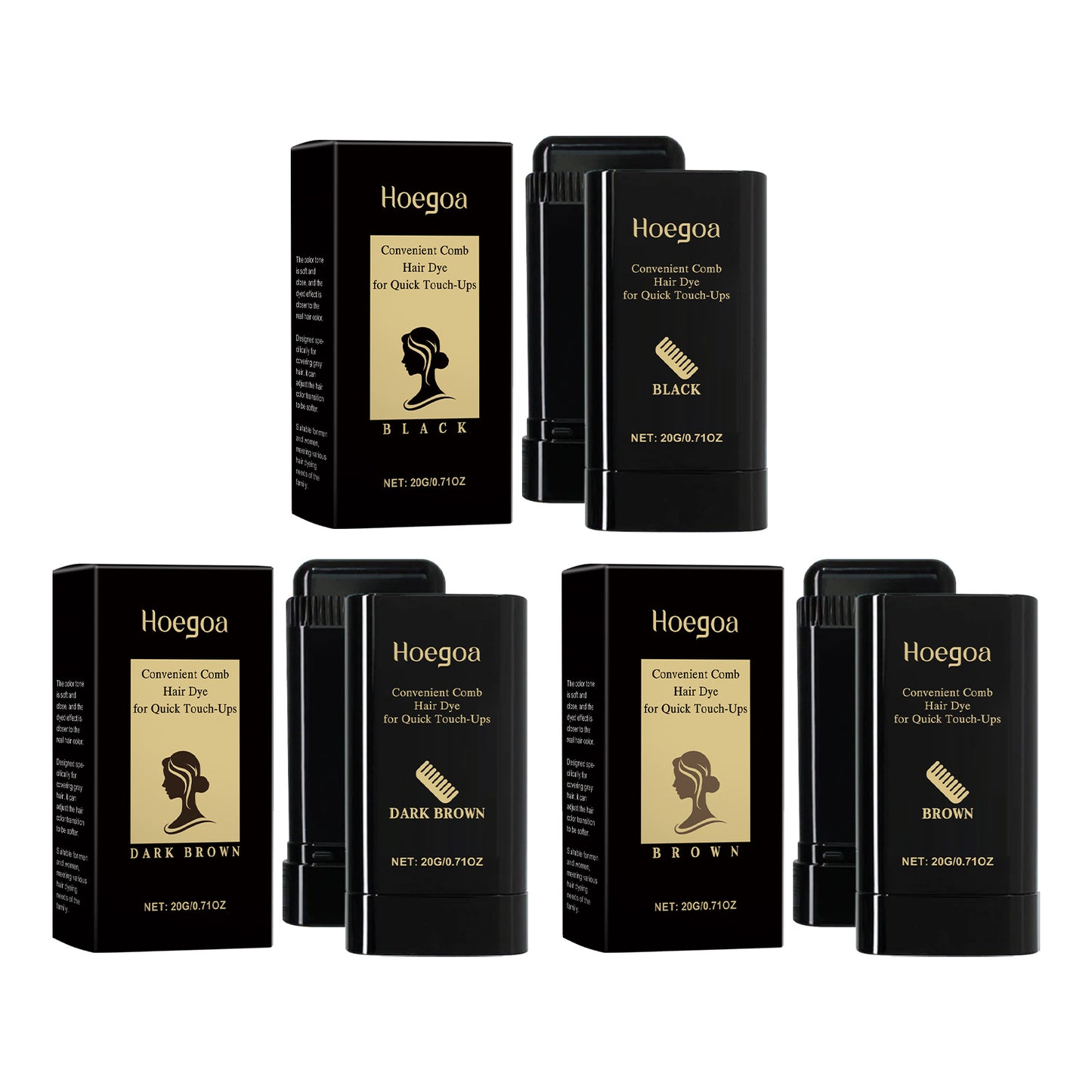 Hoegoa Hair Hair Hair Color Temporary Hair Hair Stick Is A Naturally Gentle And Non-irritating Pigmentation Hairdresser