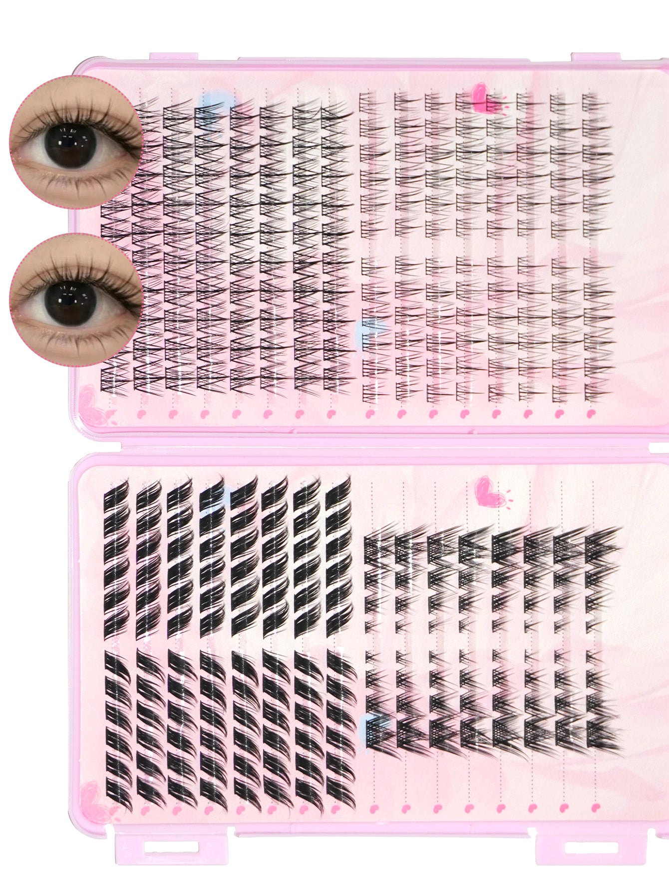 A Multi-style Hybrid False Eyelash Extension Set, The False Eyelashes Are Easy To Wear And Apply, Creating The Perfect Eye Makeup False Eyelashes