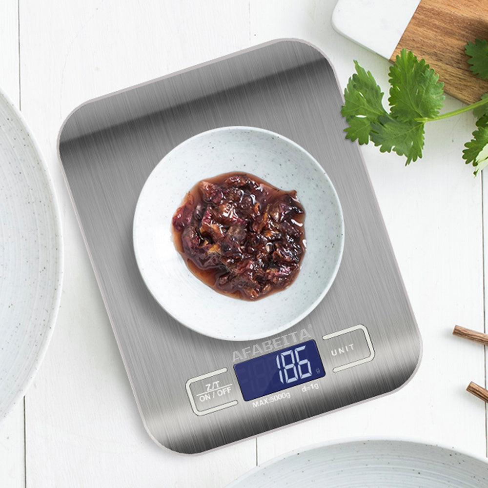 Digital Electronic Kitchen Food Diet Postal Scale Weight Balance 5KG 1g 11lb Kitchen Scales Stainless Steel Weighing For Food Diet Postal Balance Measuring LCD Precision Electronic - EBS PLATFORM INC.