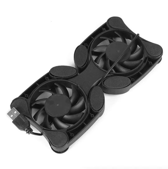 Dual USB Cooling Fan Pad Foldable Slim Fans Cooler Stand For Laptop PC Notebook - EBS PLATFORM INC.