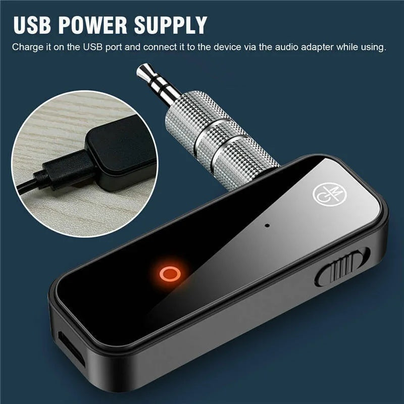 USB Wireless Bluetooth 5.0 Transmitter Receiver 2in1 Audio Adapter 3.5mm Aux Car - EBS PLATFORM INC.