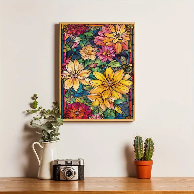 5DDIY Diamond Painting Set - Full Diamond Round Water Diamond Art, Sparkling Mosaic Handmade Home Decoration, Including Durable Canvas And Tools