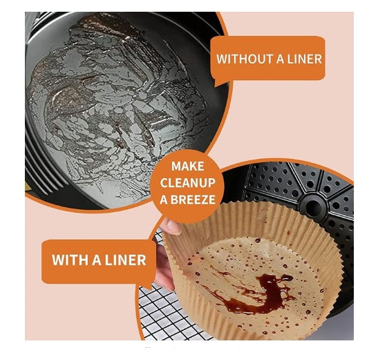 Disposable Air Fryer Paper - Round