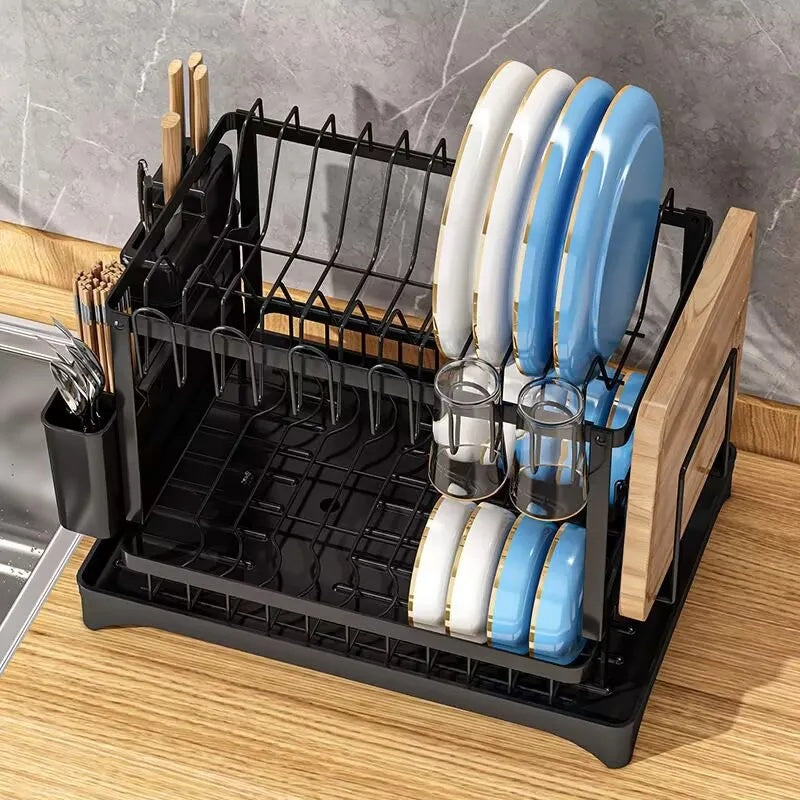 Kitchen Double Drain Rack