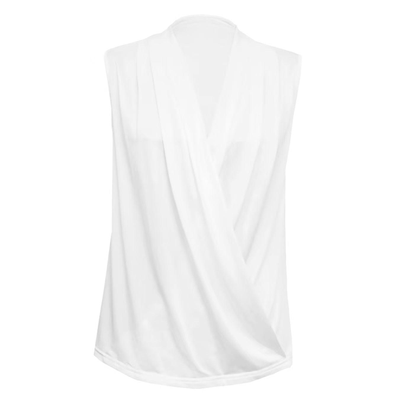 Women's Solid Color V-neck Off Shoulder Fashionable Versatile Camisole Vest