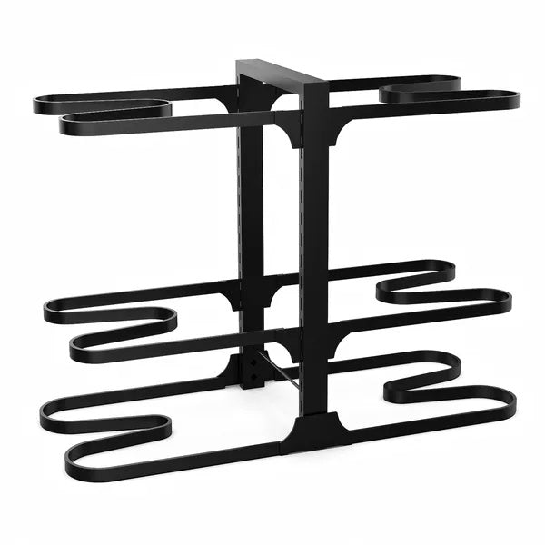 Pots And Pans Organizer, Adjustable 6-Tier Pots Organizer Rack For Cookware Heavy Duty Pots Rack For Kitchen Storage