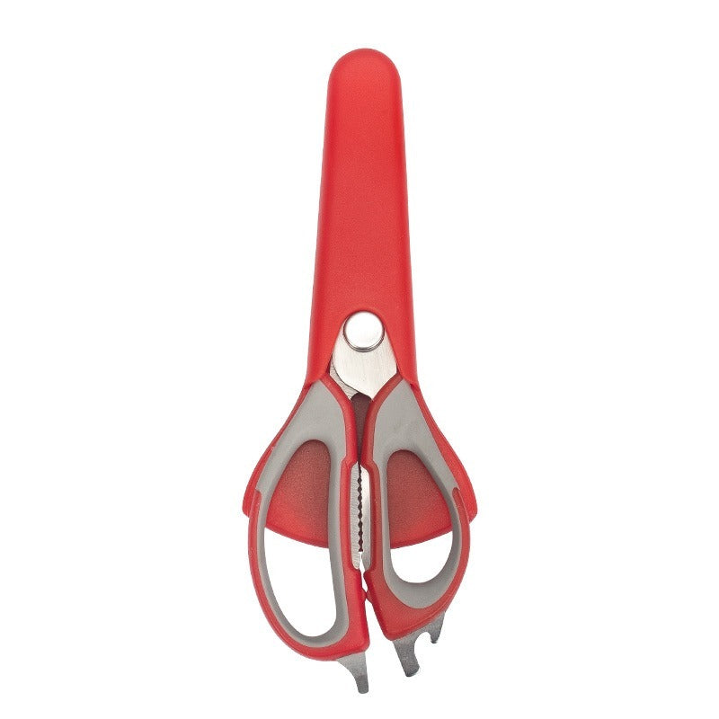 7-in-1 Multi-Purpose Kitchen Scissors With Magnetic Holder - Ultra-Sharp Stainless Steel Blades For Meat, Fish, Vegetables, Nuts & Bottles - Ergonomic Non-Slip Grip, Detachable & Easy To Clean - Profe - EBS PLATFORM INC.
