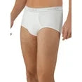 Hanes Men's Value Pack White Briefs, 6 Pack
