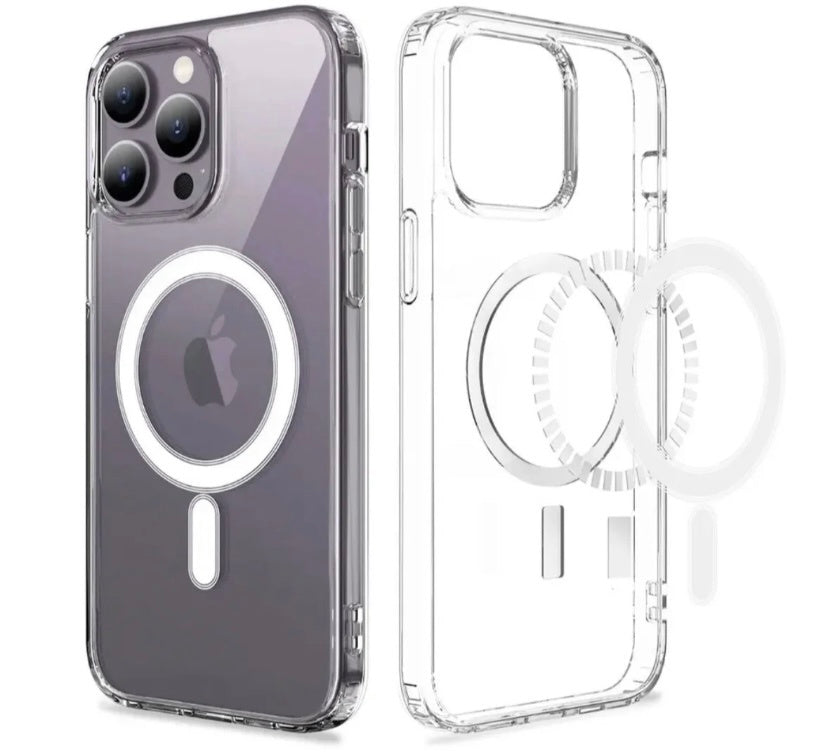 MagSafe Compatible Case for iPhone 15/14 Plus, Pro, Pro Max – Military-Grade Shockproof Protection, Magnetic Hybrid Phone Cover