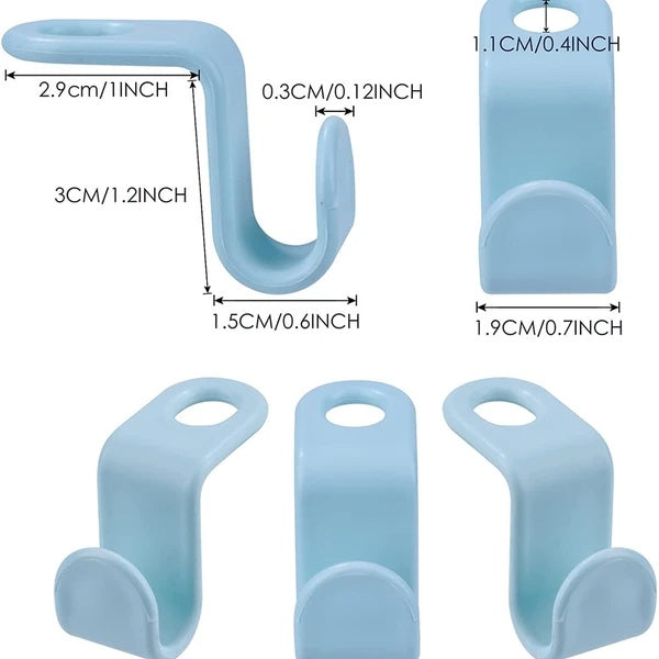 40 PCS Clothes Hanger Connector Hooks Closet Hangers Organizer Space Saving Clip - EBS PLATFORM INC.