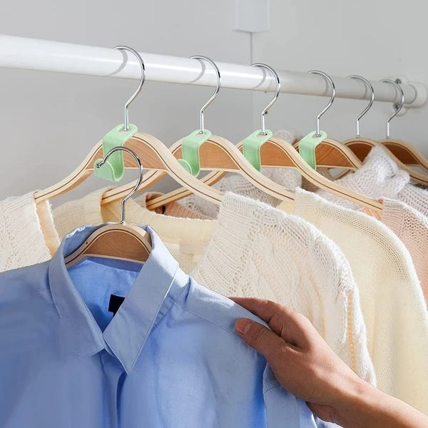 40 PCS Clothes Hanger Connector Hooks Closet Hangers Organizer Space Saving Clip - EBS PLATFORM INC.