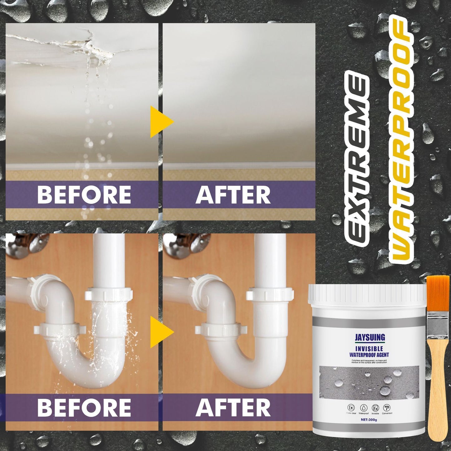 Aysuing Waterproofing Adhesive Sealant Waterproofing Adhesive For Bathroom, Kitchen, Exterior Wall, Tile Repair Coating, Waterproofing Adhesive - EBS PLATFORM INC.