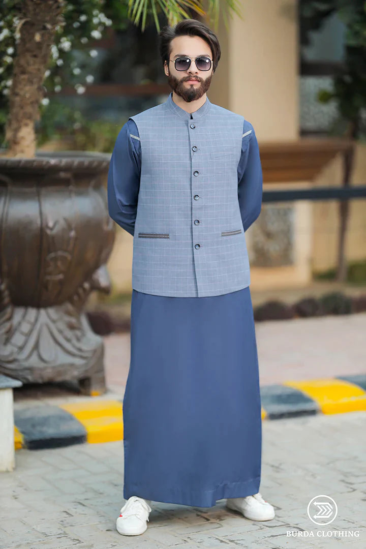 EMIRATI ADULT THOBE (BLUE EDITION)