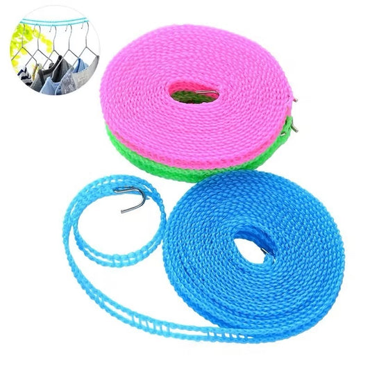 5 Meter Multifunctional Clothesline For Indoor And Outdoor Use. It's A Sturdy, Windproof Clothesline That's Perfect For Drying Laundry