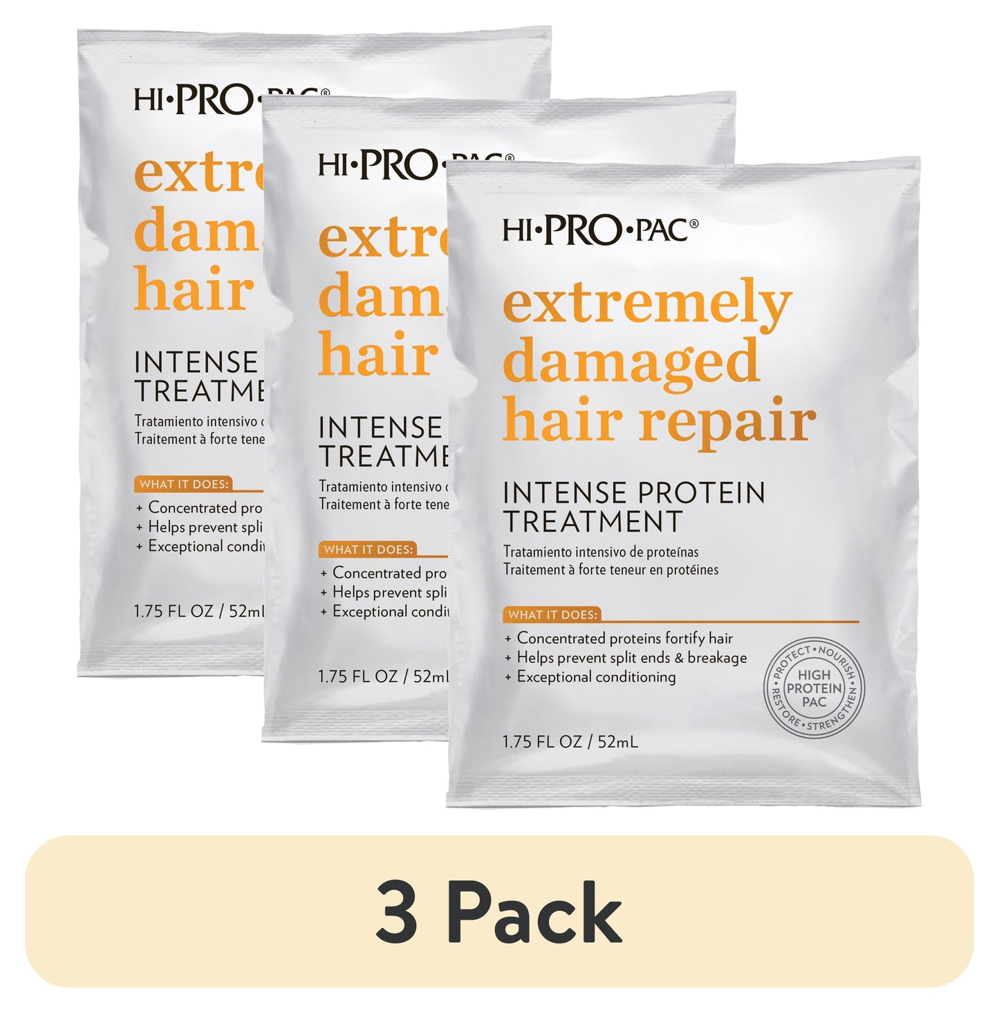 Hi-Pro-Pac Intense Protein Treatment to Repair Extremely Damaged Hair, 1.75 fl oz
