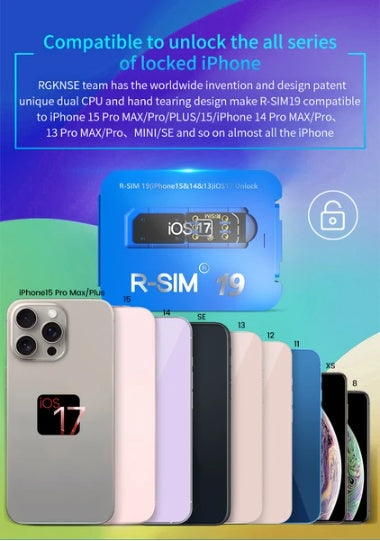 R-SIM19 NEW QPE Stable Unlock SIM Card For  15 Plus 14 13 Pro Max 12 IOS17