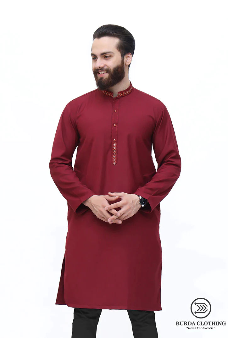 MAROON PREMIUM KURTA ( FATHER & SON)