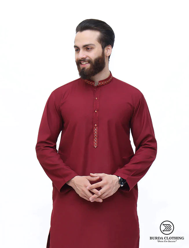 MAROON PREMIUM KURTA ( FATHER & SON)
