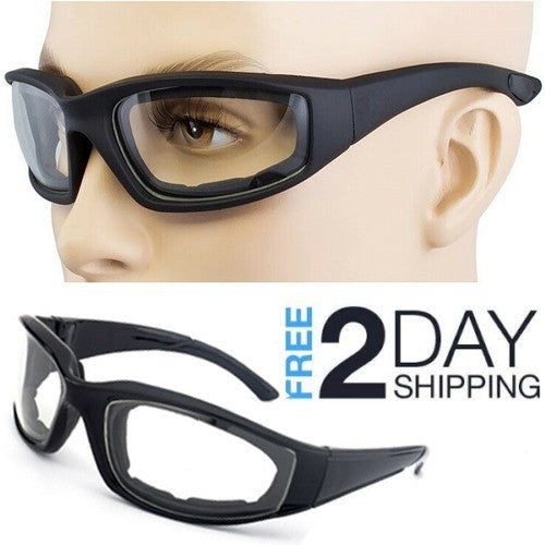 Cycling Sunglasses Chopper Outdoor Sports Glasses For Men Women Wrap Around UV400 Protection For Fishing Driving Glasses Windproof Clear Lens