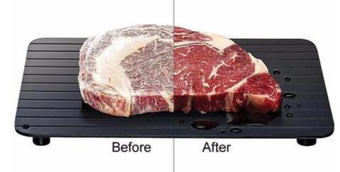 Fast Defrosting Tray – Quick Thaw Aluminum Plate for Frozen Meat, Fish & Food in the Kitchen