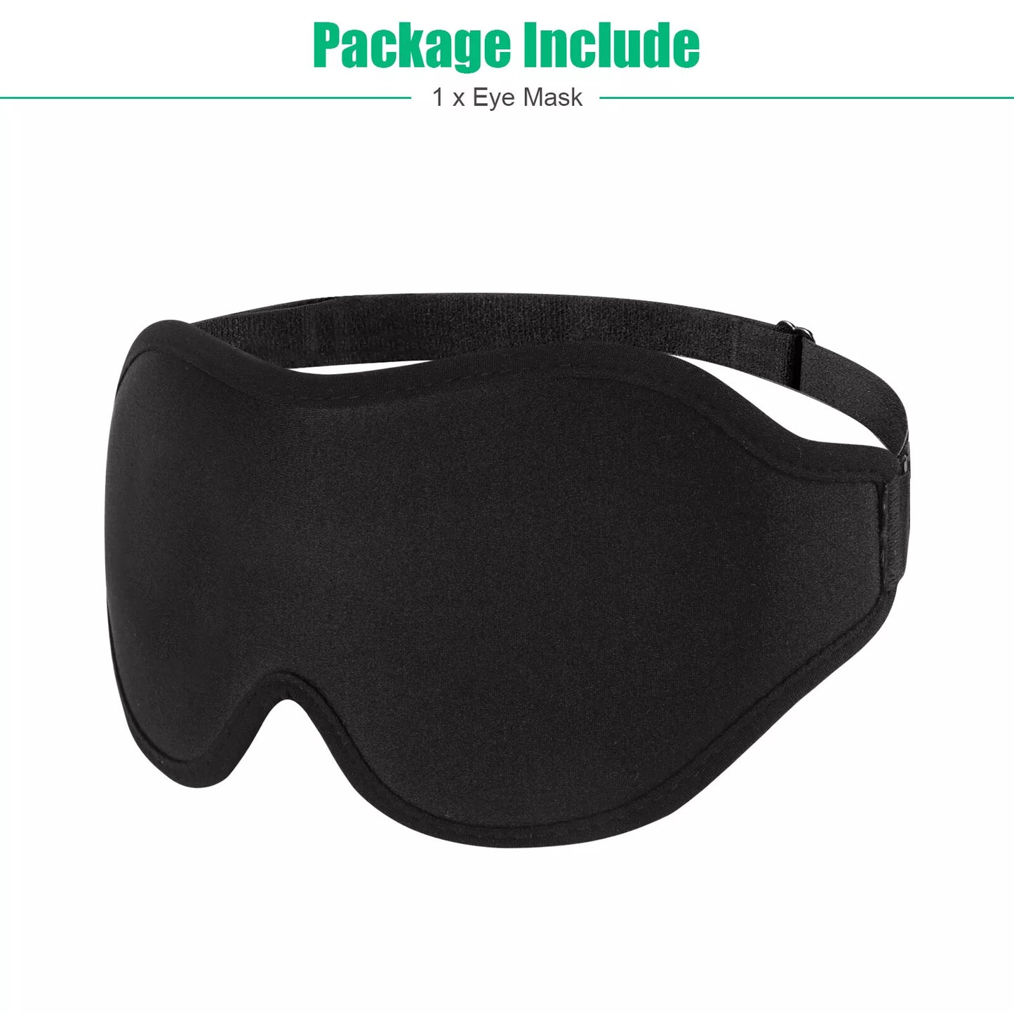 3D Travel Silk Eye Mask Sleeping Soft Padded Shade Cover Rest Relax Blindfold Men Women Night Sleeping Mask Cover Eye - EBS PLATFORM INC.