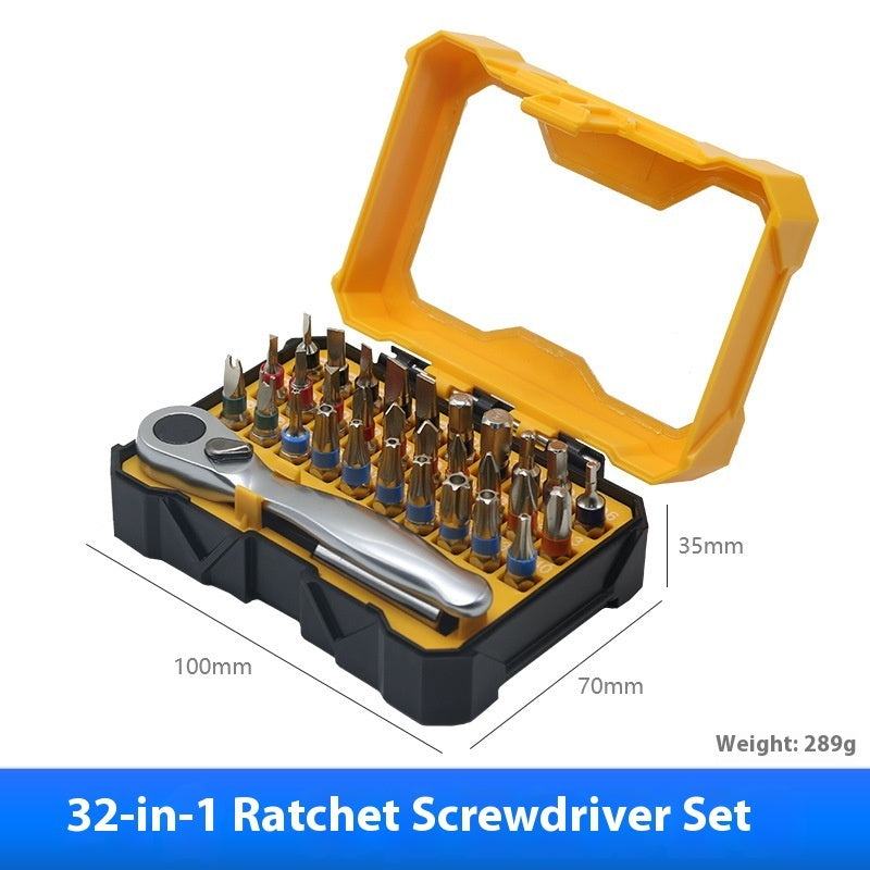 24-in-1 Ratcheting Screwdriver Kit, Multi-Bit Wrench Tool Set for Home, DIY & Professional Repairs