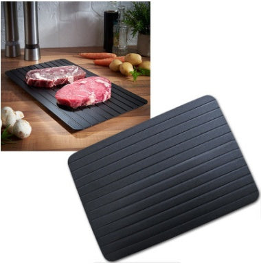 Fast Defrosting Tray – Quick Thaw Aluminum Plate for Frozen Meat, Fish & Food in the Kitchen