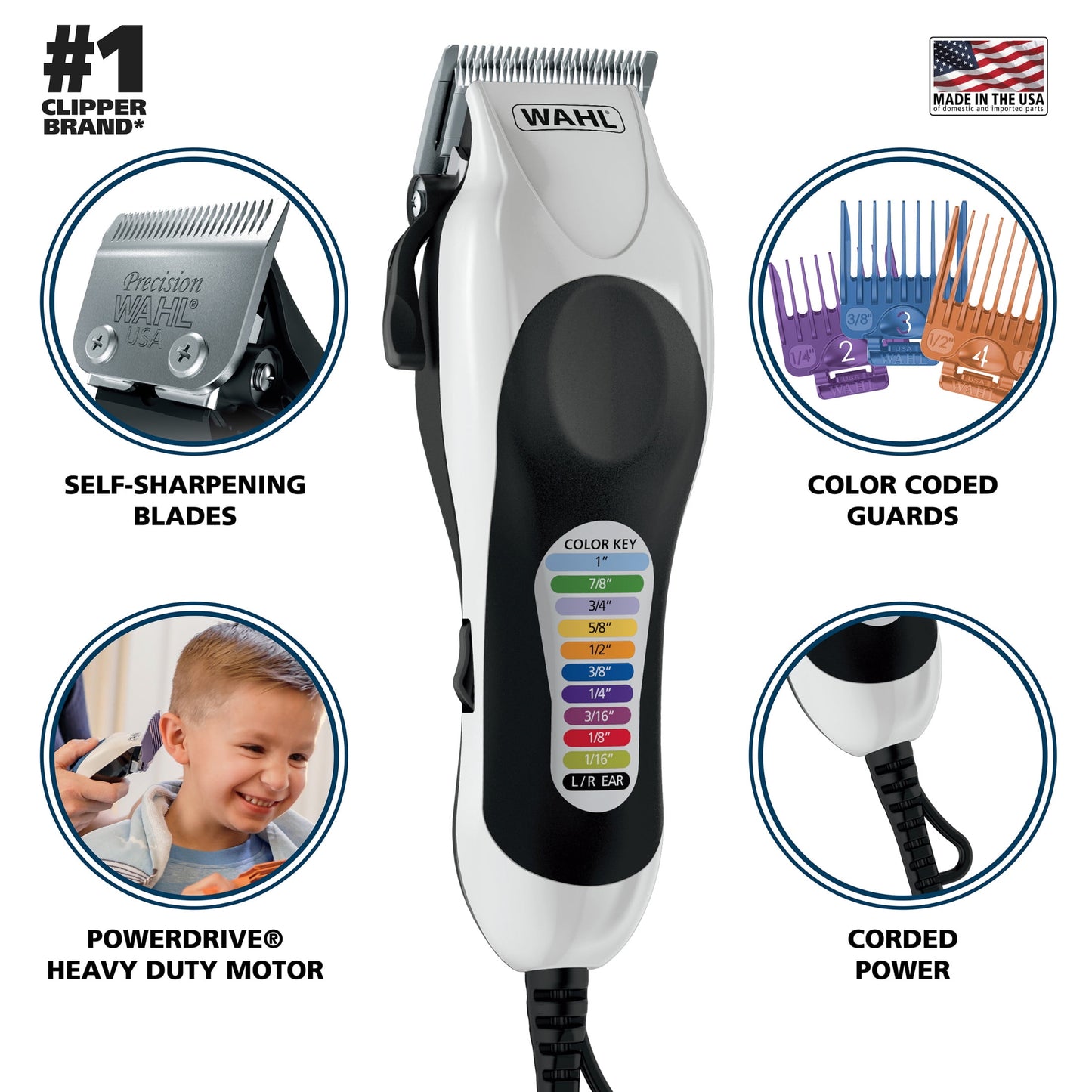 Wahl Color Pro Plus Haircut Kit, Power-Drive , Corded - 79752T