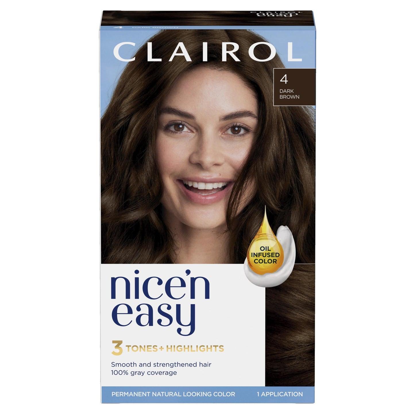 Clairol Nice'n Easy Permanent Hair Color Cream, 8R Medium Reddish Blonde, Hair Dye, 1 Application