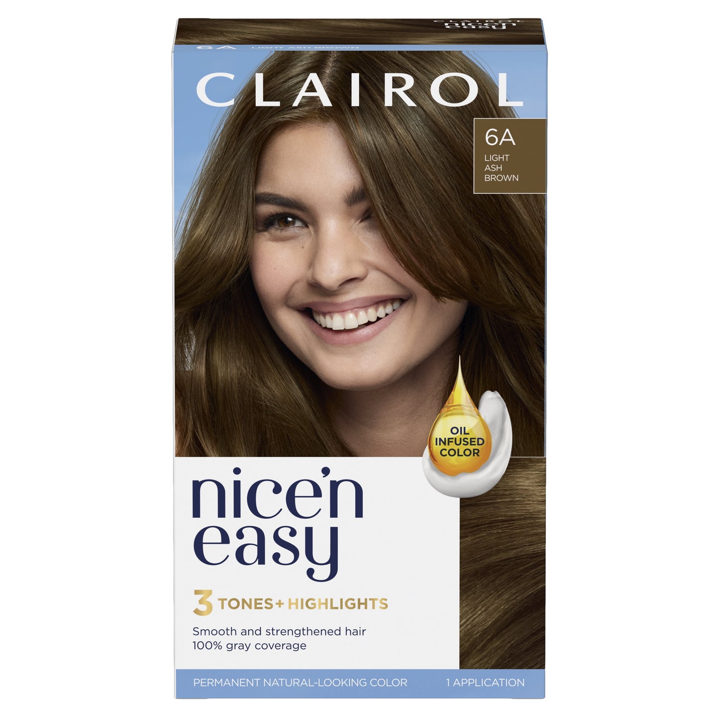 Clairol Nice'n Easy Permanent Hair Color Cream, 8R Medium Reddish Blonde, Hair Dye, 1 Application