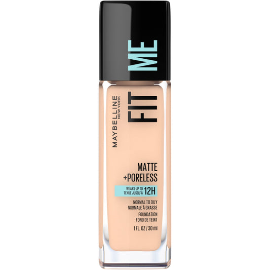 Maybelline Fit Me Matte + Poreless Liquid Foundation Makeup, 228 Soft Tan, 1 fl oz