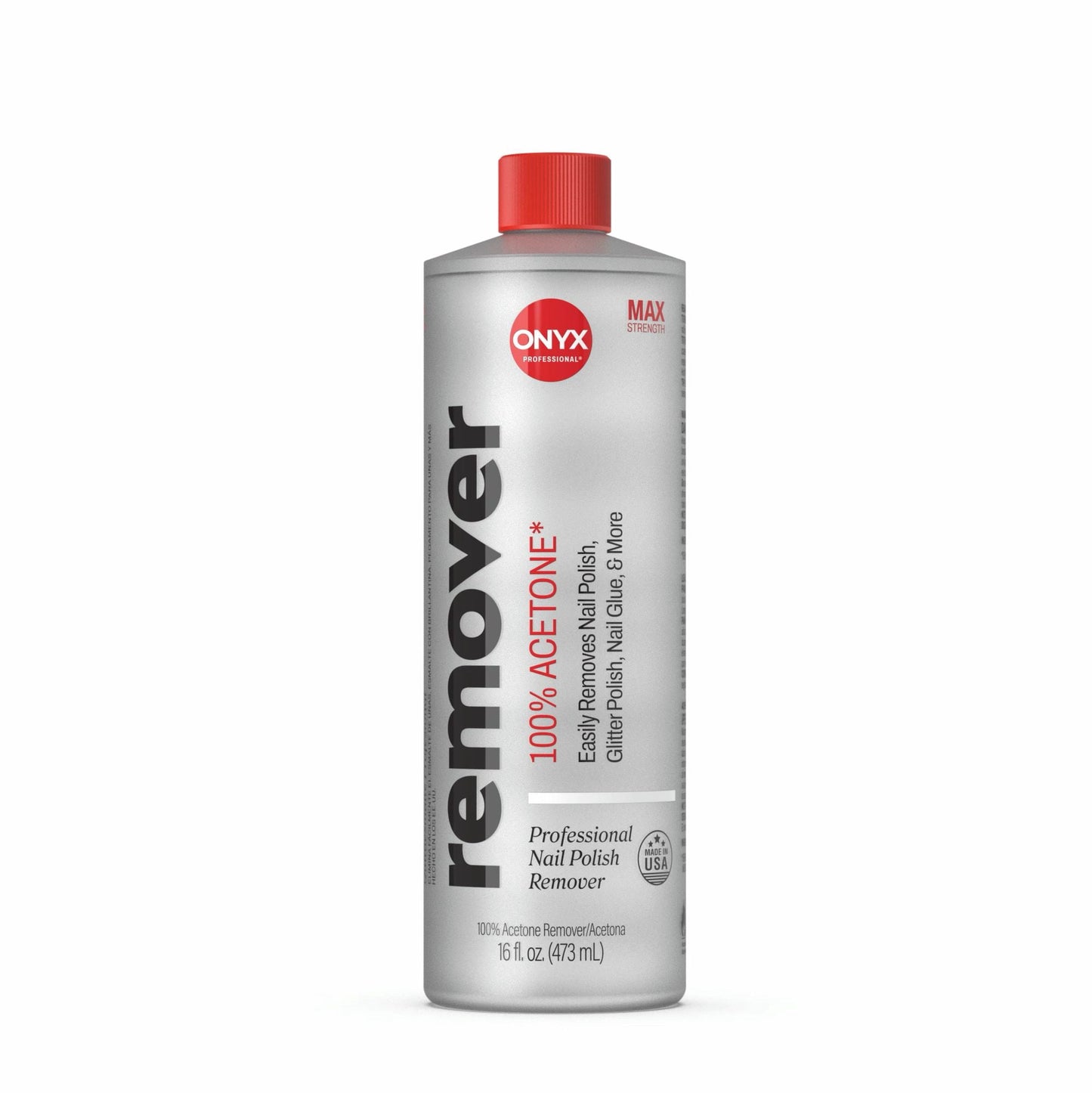 ONYX Professional 100% Acetone* Nail Polish Remover 16 fl oz