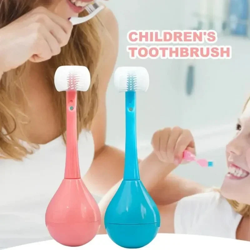 3-Sided Kids Toothbrush – Cleans All Tooth Surfaces at Once!