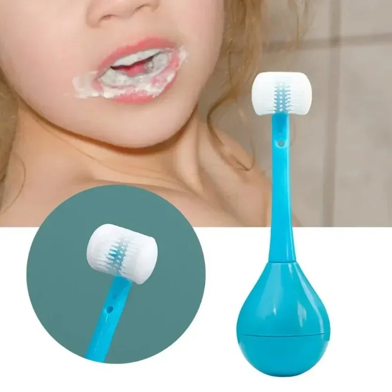 3-Sided Kids Toothbrush – Cleans All Tooth Surfaces at Once!