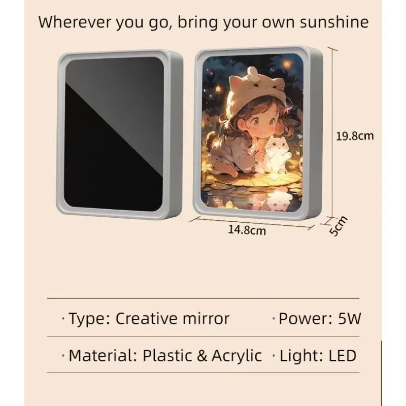 GlowMoment™ Personalized Light & Mirror ✨🖼️