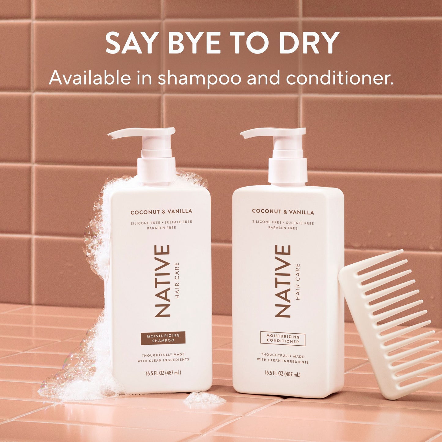 Native Moisturizing Shampoo Coconut and Vanilla 16.5 fl oz