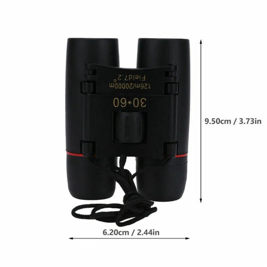 Binoculars 30x60 Zoom Outdoor Travel Compact Folding Telescope Hunting Day  Night