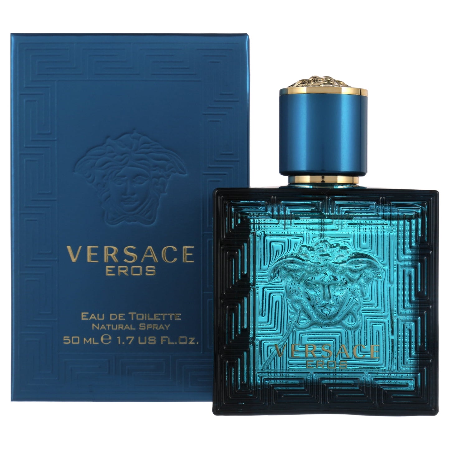 Versace Eros Eau de Toilette Spray, Cologne for Men, 1.7 Oz