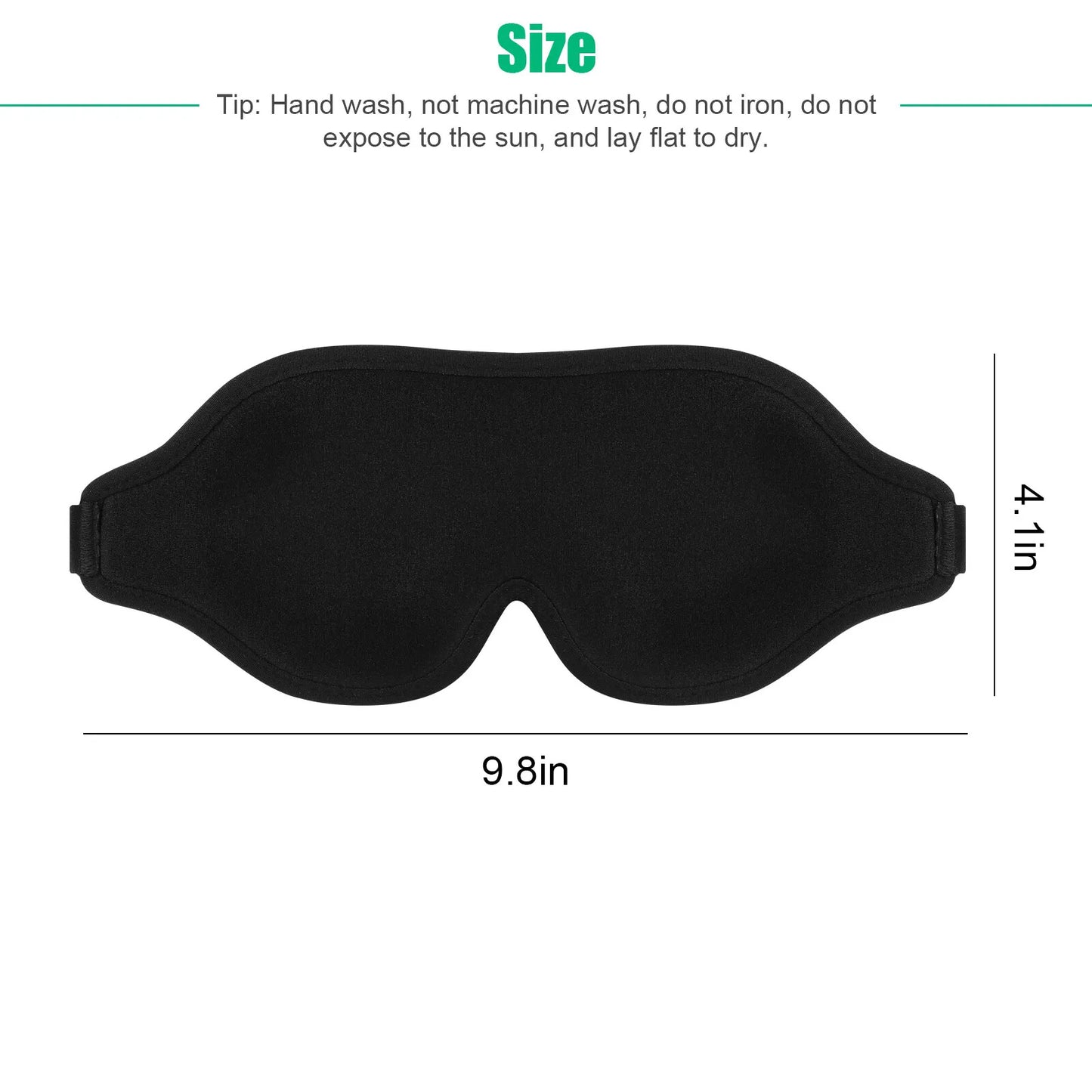 3D Travel Silk Eye Mask Sleeping Soft Padded Shade Cover Rest Relax Blindfold Men Women Night Sleeping Mask Cover Eye - EBS PLATFORM INC.