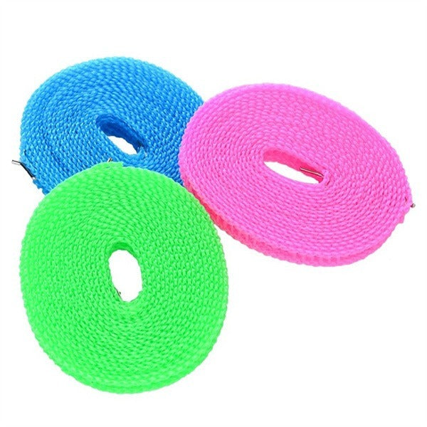 5 Meter Multifunctional Clothesline For Indoor And Outdoor Use. It's A Sturdy, Windproof Clothesline That's Perfect For Drying Laundry